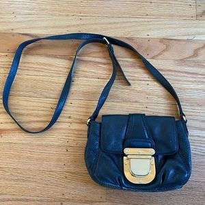 Michael Kors cross body black leather purse